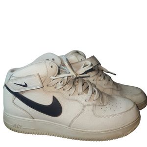 Nike Air Force 1 High White Black Mens shoes size 12 Basketball  Leather